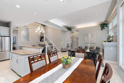 15816 64 Street Nw, Edmonton, AB - Indoor Photo Showing Dining Room