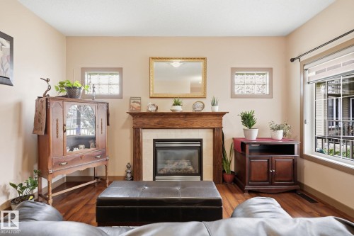 #10 340 Spruce Ridge Rd, Spruce Grove, AB - Indoor Photo Showing Living Room With Fireplace