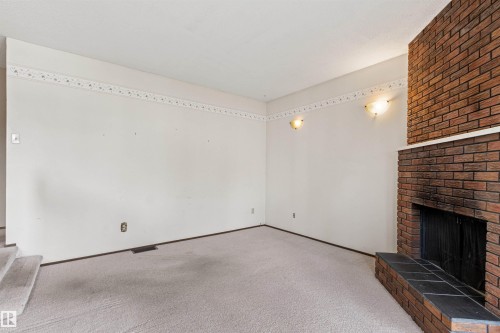 1984 68 Street Nw, Edmonton, AB - Indoor Photo Showing Other Room With Fireplace