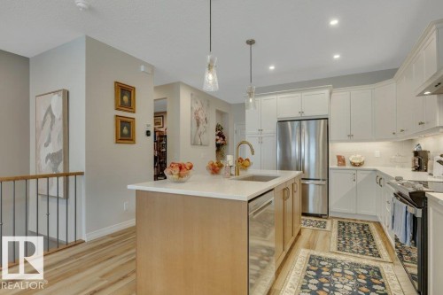 169 Stonehouse Way, Leduc, AB - Indoor Photo Showing Kitchen With Stainless Steel Kitchen With Upgraded Kitchen