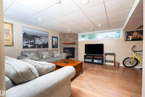 12022 43 Street Nw, Edmonton, AB - Indoor With Fireplace