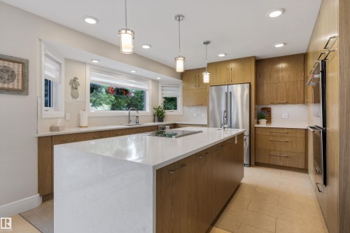 11 Arcand Drive, St. Albert, AB - Indoor Photo Showing Kitchen With Upgraded Kitchen