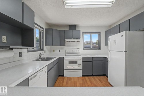 11167 52 Street Nw, Edmonton, AB - Indoor Photo Showing Kitchen With Double Sink