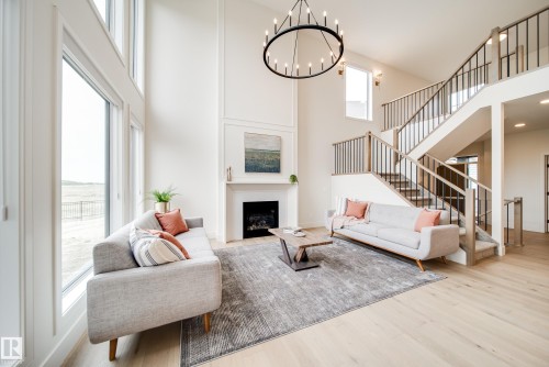 95 Jubilation Drive, St. Albert, AB - Indoor With Fireplace