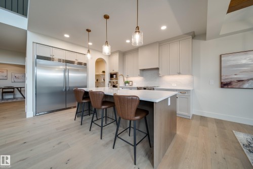 95 Jubilation Drive, St. Albert, AB - Indoor Photo Showing Kitchen With Upgraded Kitchen