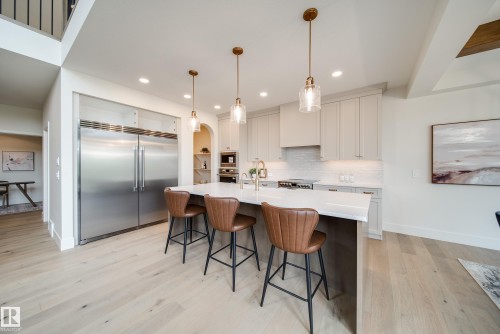 95 Jubilation Drive, St. Albert, AB - Indoor Photo Showing Kitchen With Upgraded Kitchen