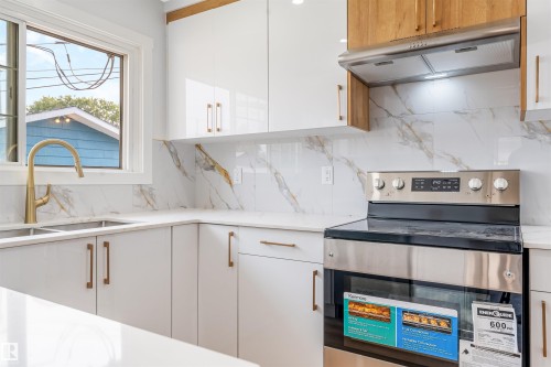 12023 137 Avenue Nw, Edmonton, AB - Indoor Photo Showing Kitchen With Double Sink