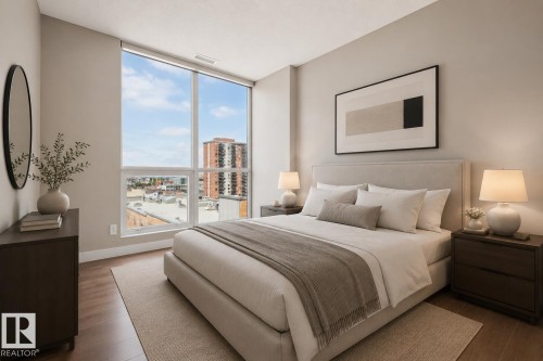#808 10238 103 St Nw, Edmonton, AB - Indoor Photo Showing Bedroom