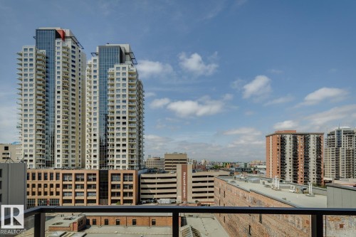 #808 10238 103 St Nw, Edmonton, AB - Outdoor With Balcony With Facade