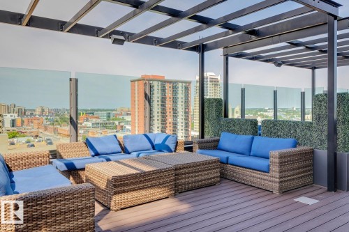 #808 10238 103 St Nw, Edmonton, AB - Outdoor With Deck Patio Veranda With Exterior