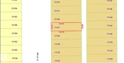 Cadastral Map. Illustrating lot dimensions and numbering for the property - 