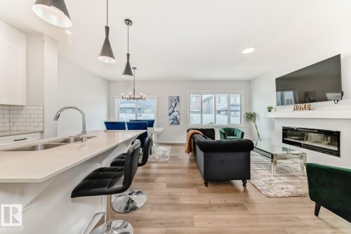 17764 73 Street Nw, Edmonton, AB - Indoor With Fireplace