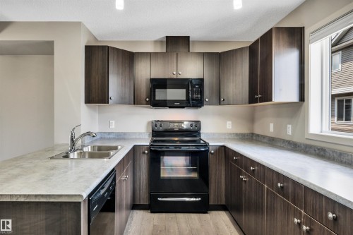 #33 1816 Rutherford Rd Sw, Edmonton, AB - Indoor Photo Showing Kitchen With Double Sink