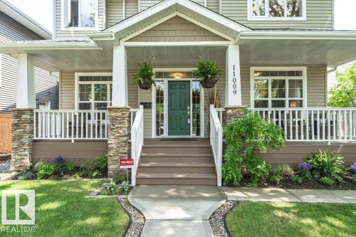 11009 131 Street Nw, Edmonton, AB - Outdoor With Deck Patio Veranda With Facade