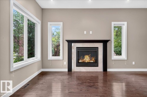 12126 47 Street Nw, Edmonton, AB - Indoor With Fireplace