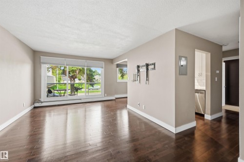 #201 9725 82 Av Nw, Edmonton, AB - Indoor Photo Showing Living Room