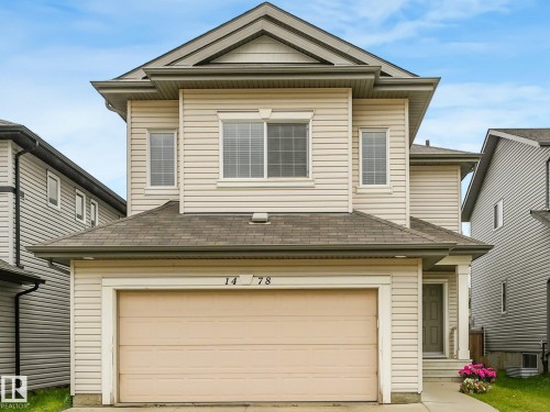 Two-story property with light-toned horizontal siding - 1478 37B Avenue Nw, Edmonton, AB - Outdoor With Exterior