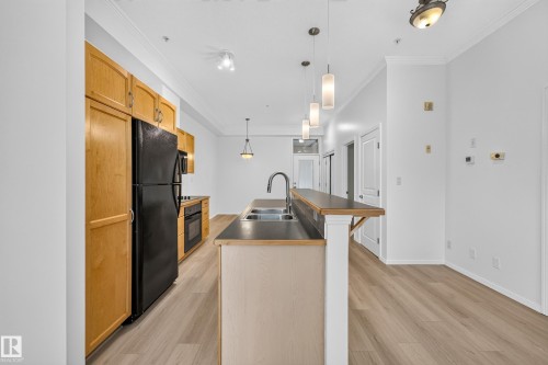 #304 9804 101 St Nw, Edmonton, AB - Indoor Photo Showing Kitchen With Double Sink
