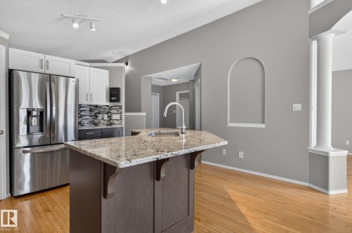 227 Wyman Lane Nw, Edmonton, AB - Indoor Photo Showing Kitchen With Upgraded Kitchen