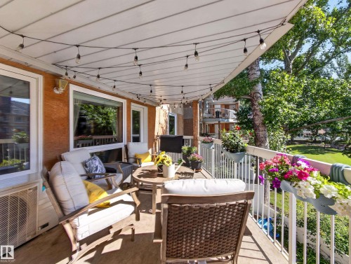 #211 9003 106A Av Nw, Edmonton, AB - Outdoor With Deck Patio Veranda With Exterior