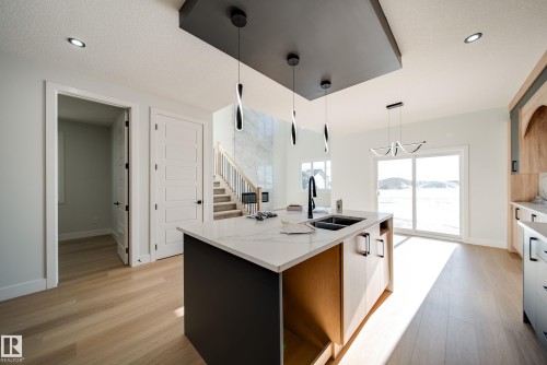 7027 177 Avenue Nw, Edmonton, AB - Indoor Photo Showing Kitchen With Double Sink With Upgraded Kitchen