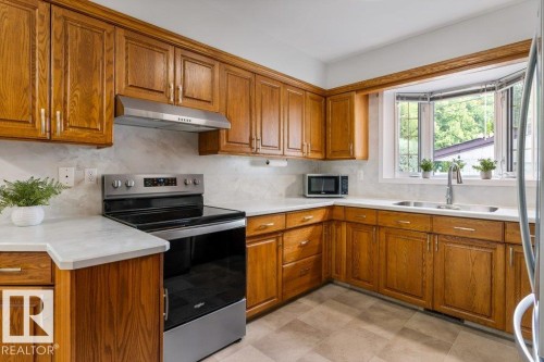 11217 38 Street Nw, Edmonton, AB - Indoor Photo Showing Kitchen With Double Sink