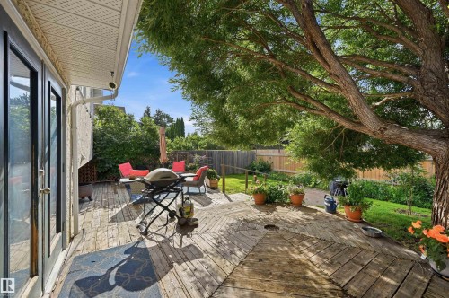 South facing yard with large deck - 18639 72 Avenue Nw, Edmonton, AB 