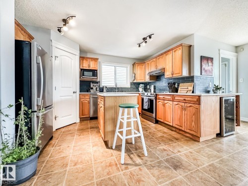 12060 19 Avenue Sw, Edmonton, AB - Indoor Photo Showing Kitchen With Stainless Steel Kitchen
