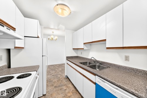 #706 11211 85 St Nw, Edmonton, AB - Indoor Photo Showing Kitchen With Double Sink