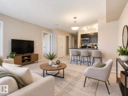 Open floor plan kitchen/living room. Virtually staged - 