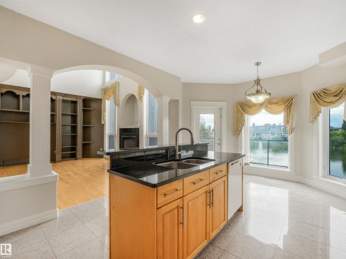 22 Shores Drive, Leduc, AB - Indoor Photo Showing Kitchen With Double Sink