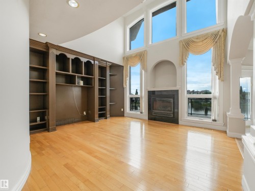 22 Shores Drive, Leduc, AB - Indoor With Fireplace