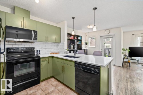 17020 78A Street Nw, Edmonton, AB - Indoor Photo Showing Kitchen With Double Sink