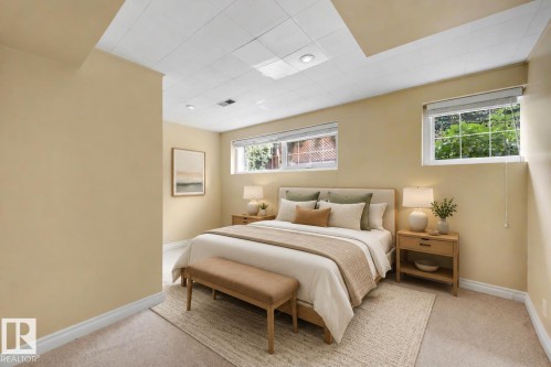 **VIRTUALLY STAGED** - 4139 122 Street Nw, Edmonton, AB - Indoor Photo Showing Bedroom