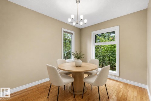 **VIRTUALLY STAGED** - 4139 122 Street Nw, Edmonton, AB - Indoor Photo Showing Dining Room
