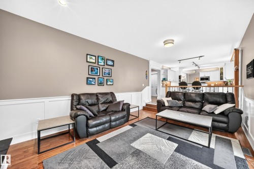 Hardwood flooring throughout the living space - #38 24512 Sturgeon Rd, Rural Sturgeon County, AB 