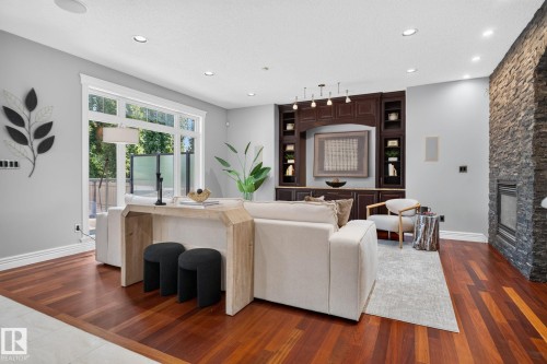 93 Nottingham Point, Sherwood Park, AB - Indoor With Fireplace