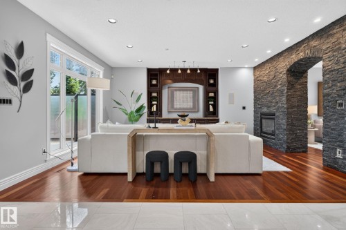 93 Nottingham Point, Sherwood Park, AB - Indoor With Fireplace