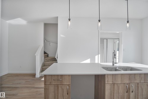 31 Leawood Link, Spruce Grove, AB - Indoor Photo Showing Kitchen With Double Sink