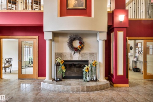 #104 612 111 St Sw, Edmonton, AB - Indoor With Fireplace