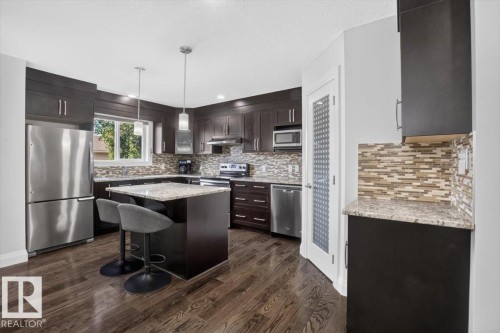 10210 151 Street Nw, Edmonton, AB - Indoor Photo Showing Kitchen With Upgraded Kitchen