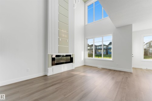 7023 177 Avenue Nw, Edmonton, AB - Indoor With Fireplace