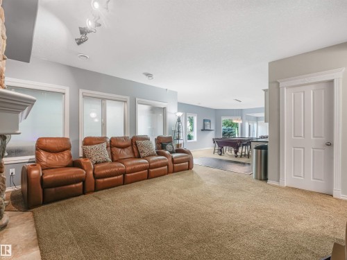Spacious interior with neutral wall tones and recessed lighting - 967 Lamb Crescent Nw, Edmonton, AB - Indoor Photo Showing Living Room