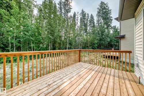 55 Meadowgrove Lane, Spruce Grove, AB - Outdoor With Deck Patio Veranda With Exterior