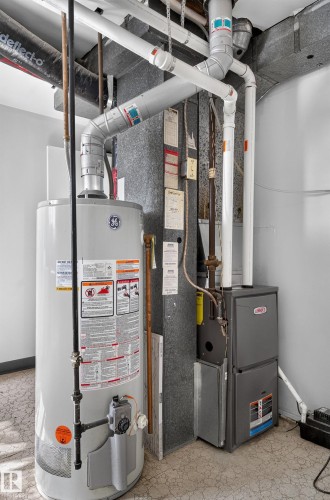 Water heater and furnace systems - 13903 87 Street Nw, Edmonton, AB - Indoor Photo Showing Basement