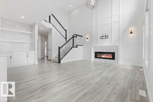 9331 181 Avenue Nw, Edmonton, AB - Indoor With Fireplace