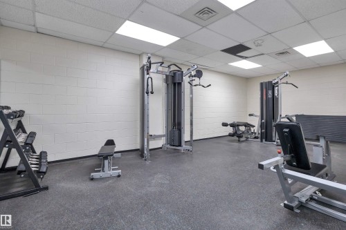 #2001 10149 Saskatchewan Dr Nw, Edmonton, AB - Indoor Photo Showing Gym Room