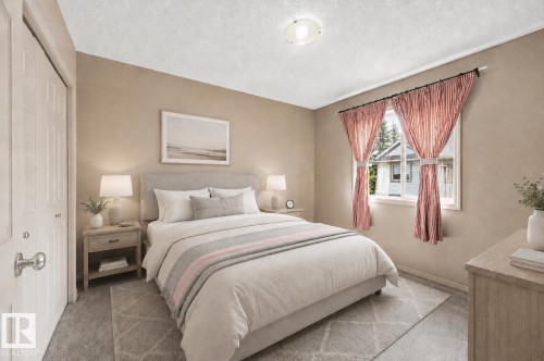 (virtually staged) - #60 1128 156 St Nw, Edmonton, AB - Indoor Photo Showing Bedroom