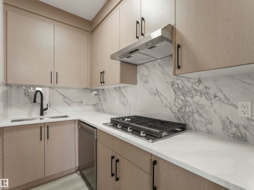 760 32 Street Sw, Edmonton, AB - Indoor Photo Showing Kitchen With Double Sink