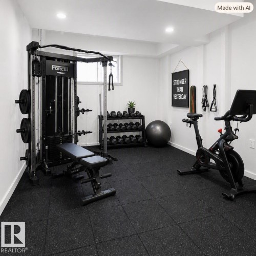 4216 49 Avenue, Beaumont, AB - Indoor Photo Showing Gym Room